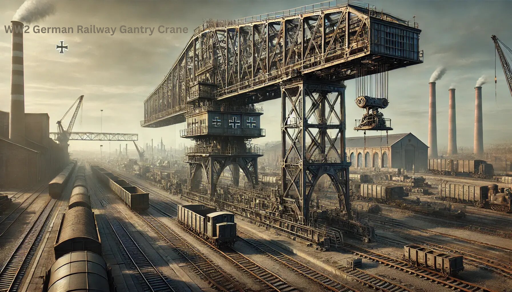 WW2 German Railway Gantry Crane